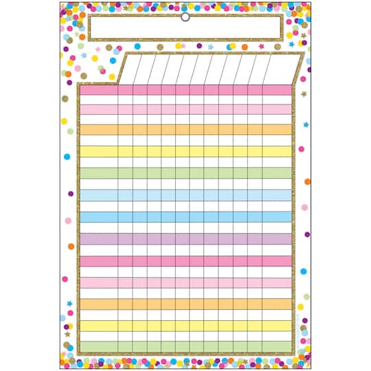 Ashley Productions Smart Poly&#x2122; Confetti Incentive Chart, 10ct. 
